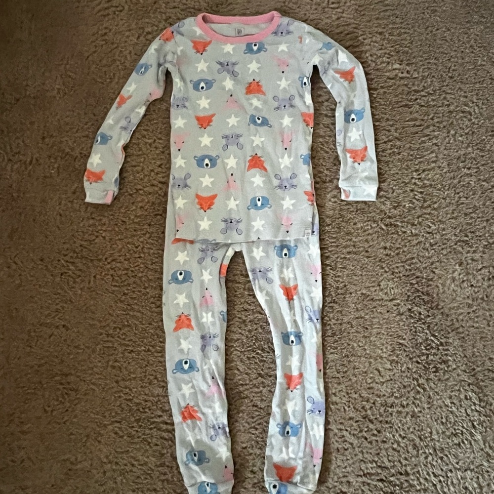 Cute Animal Print Pajama Set